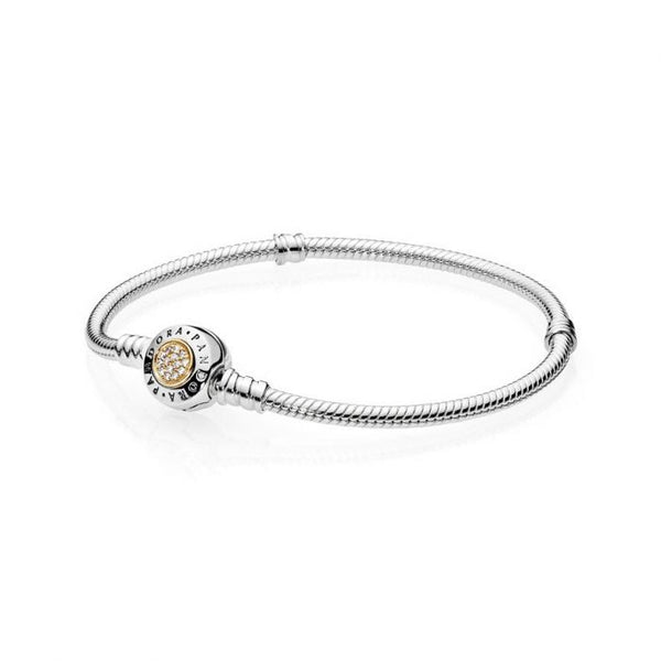 Signature Clasp Snake Chain Bracelet 590741CZ - NUMARU, jewelry, beads for charm, beads for charm bracelets, charms for bracelet, beaded jewelry, charm jewelry, charm beads,
