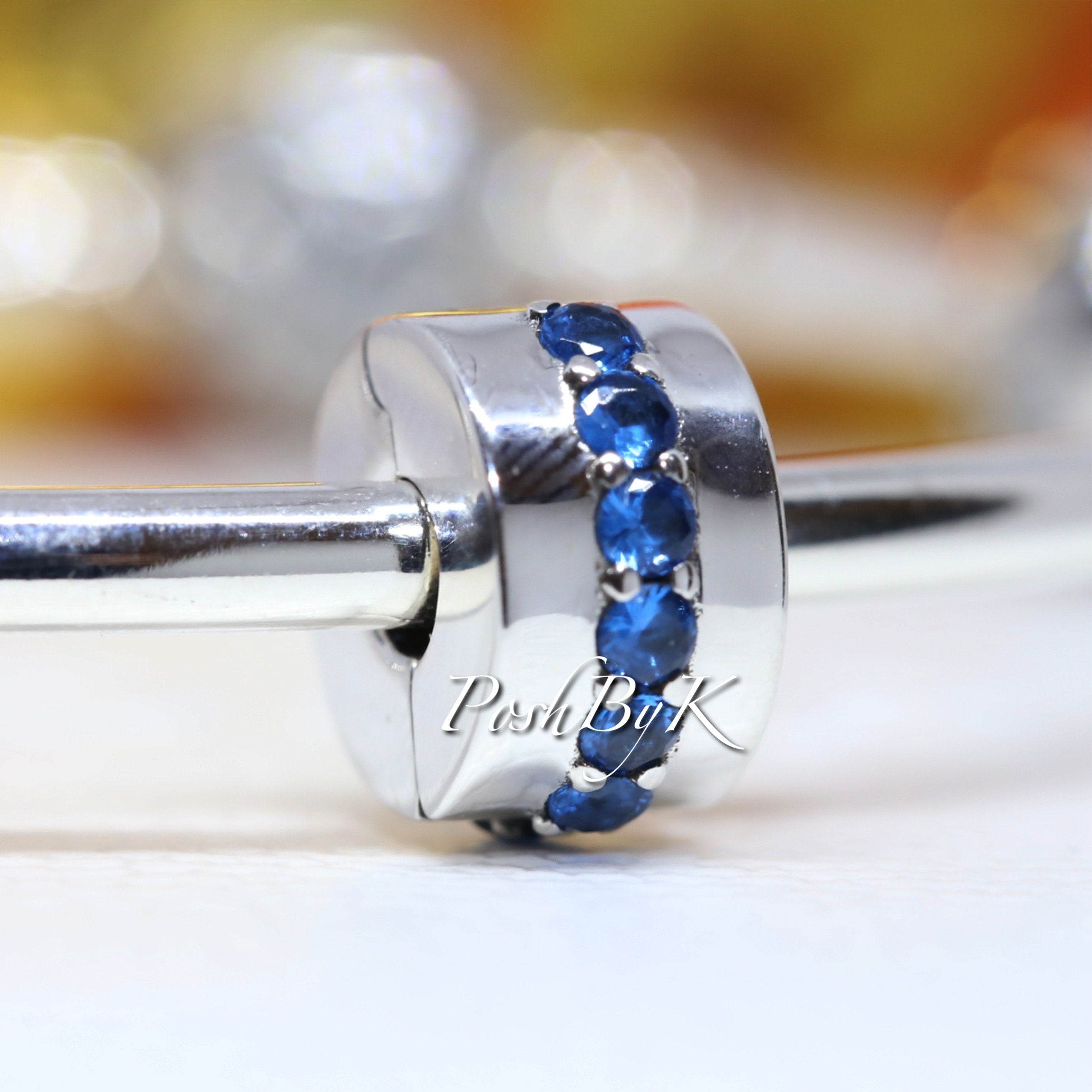 Blue Sparkle Clip Charm