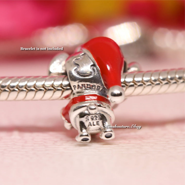 Pandora Disney Stitch Holiday Charm Red Enamel 794377C01 – NUMARU