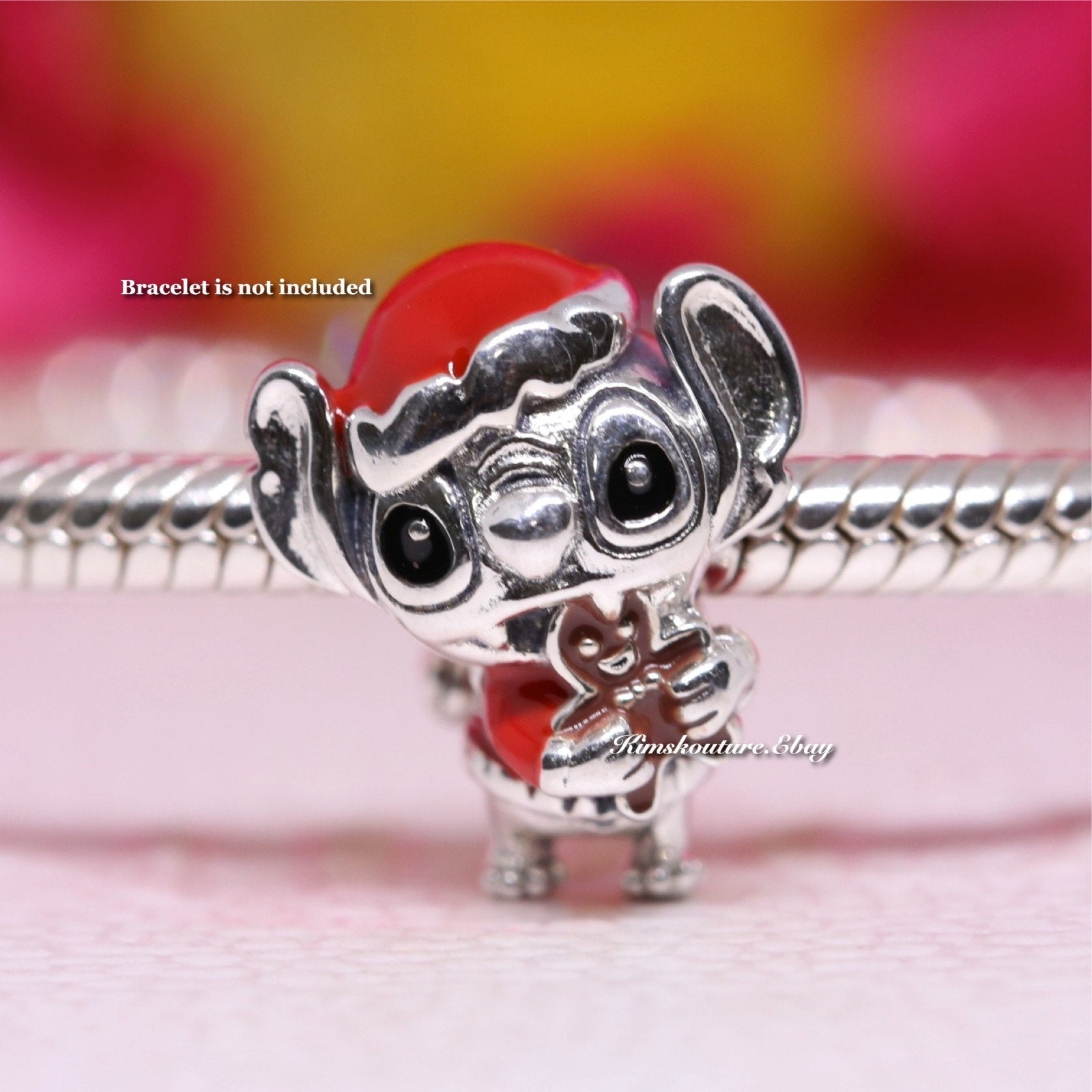 Pandora Disney Stitch Holiday Charm Red Enamel 794377C01 – NUMARU