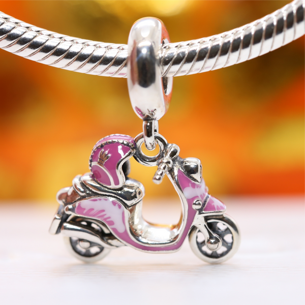 Pink Scooter Charm 791057C01 - NUMARU