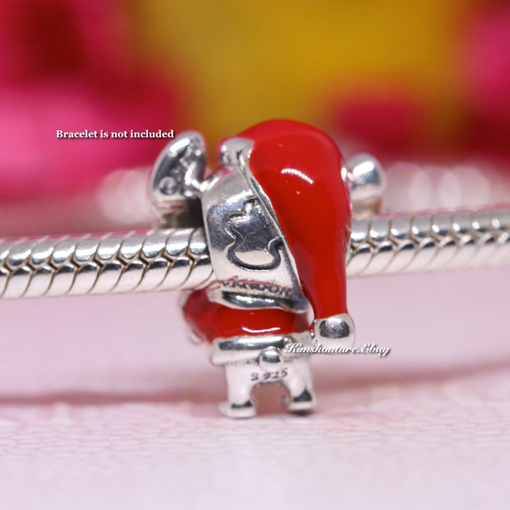 Pandora Disney Stitch Holiday Charm Red Enamel 794377C01 – NUMARU