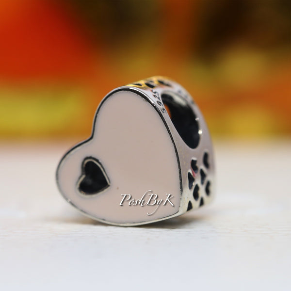Sweet Love Heart Charm 791812EN40 - jewelry, beads for charm, beads for charm bracelets, charms for diy, beaded jewelry, diy jewelry, charm beads
