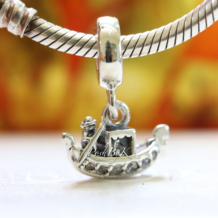 Gondola Pendant Charm 791143CZ - jewelry, beads for charm, beads for charm bracelets, charms for diy, beaded jewelry, diy jewelry, charm beads