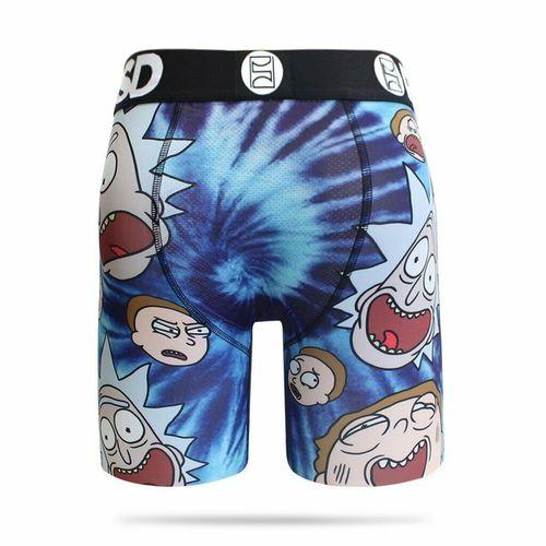 PSD Rick and Morty Tie Dye Heads Boxer Briefs - Posh By K Mens underwear, psd,sexy underwear, breathable mens underwear, printed design, sexy mens underwear, boxer brief, daily boxer, trendy boxer briefs,PSD collection