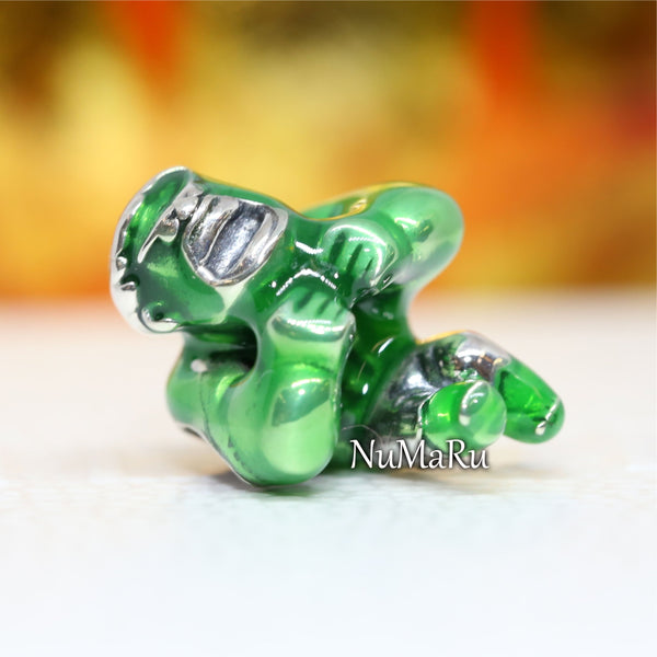 Hulk Charm 790220C01 - NUMARU, jewelry, beads for charm, beads for charm bracelets, charms for bracelet, beaded jewelry, charm jewelry, charm beads,