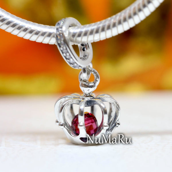 Regal Crown Dangle Charm 790231C01, jewelry, beads for charm, beads for charm bracelets, charms for bracelet, beaded jewelry, charm jewelry, charm beads