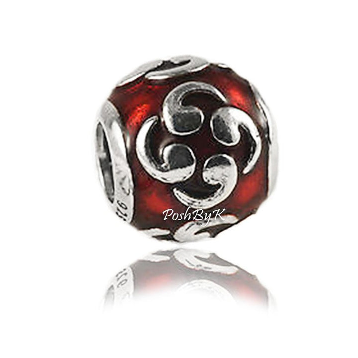 Enamel Flower Zen Orange Charm 790491EN14 -  jewelry, beads for charm, beads for charm bracelets, charms for diy, beaded jewelry, diy jewelry, charm beads 