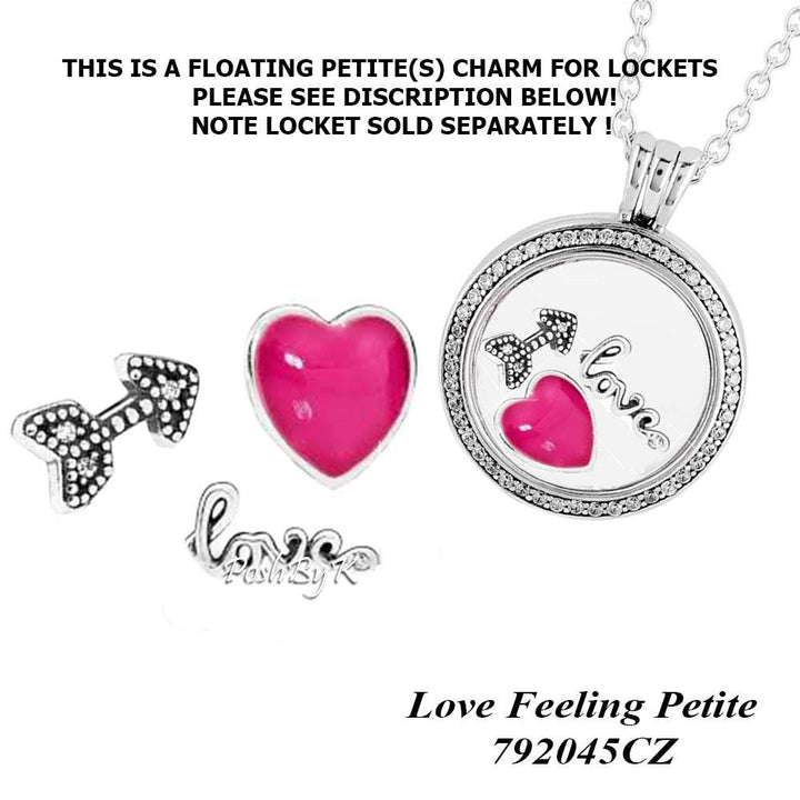Love Feeling 3 Set Petites Charm 792045CZ - jewelry, beads for charm, beads for charm bracelets, charms for diy, beaded jewelry, diy jewelry, charm beads