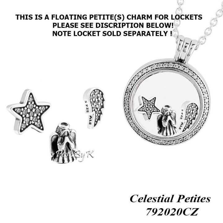 Celestial 3 Set Petites Charm 792020CZ -  jewelry, beads for charm, beads for charm bracelets, charms for diy, beaded jewelry, diy jewelry, charm beads