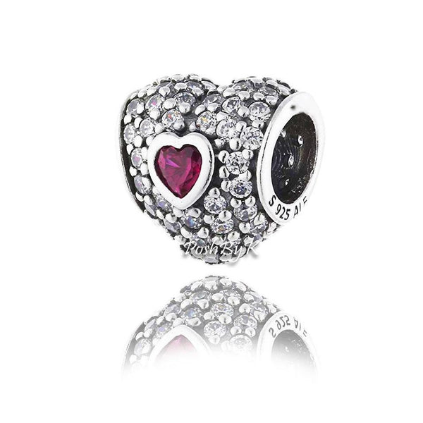 In My Heart Charm 791168SRU - jewelry, beads for charm, beads for charm bracelets, charms for diy, beaded jewelry, diy jewelry, charm beads