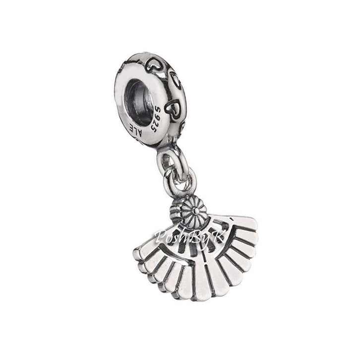 Fan Hearts A flutter Charm 791110 - jewelry, beads for charm, beads for charm bracelets, charms for diy, beaded jewelry, diy jewelry, charm beads 