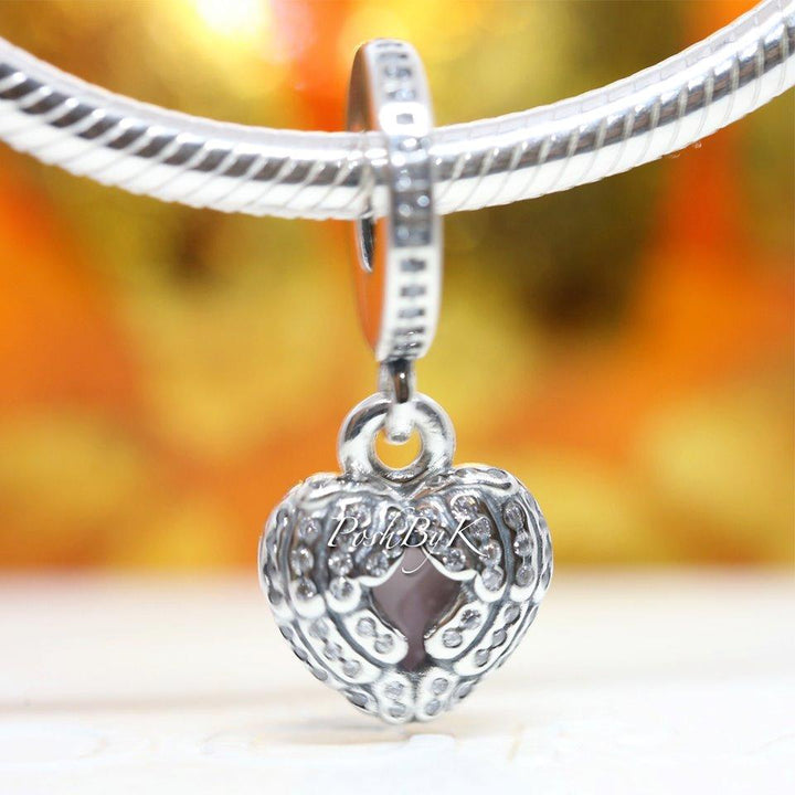 Angel Wings Locket Dangle Charm 791737CZ - jewelry, beads for charm, beads for charm bracelets, charms for diy, beaded jewelry, diy jewelry, charm beads