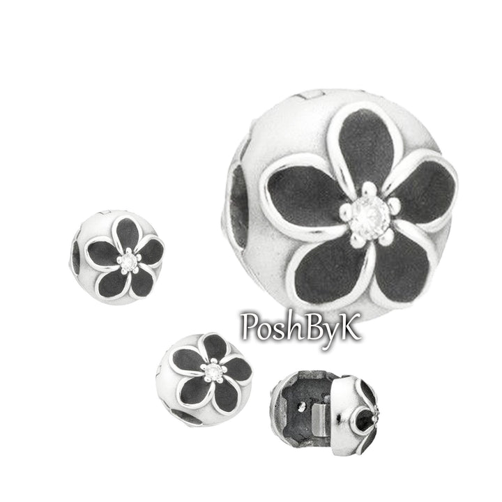 Mystic Floral Clip Charm 791408CZ, jewelry, beads for charm, beads for charm bracelets, charms for diy, beaded jewelry, diy jewelry, charm beads