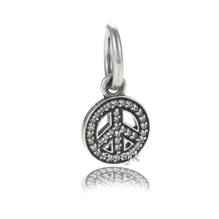 Symbol of Peace Charm 791308CZ - jewelry, beads for charm, beads for charm bracelets, charms for diy, beaded jewelry, diy jewelry, charm beads