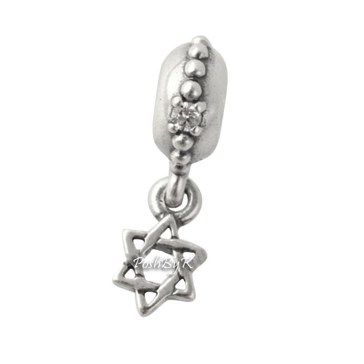 Star of David Charm 791167CZ - jewelry, beads for charm, beads for charm bracelets, charms for diy, beaded jewelry, diy jewelry, charm beads