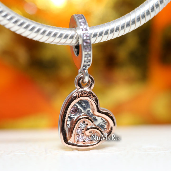 Entwined Infinite Hearts Double Dangle Charm 781020C01 - NUMARU