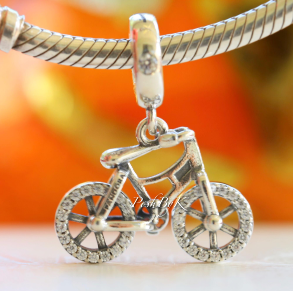 Brilliant Bicycle Charm 797858CZ -  jewelry, beads for charm, beads for charm bracelets, charms for diy, beaded jewelry, diy jewelry, charm beads