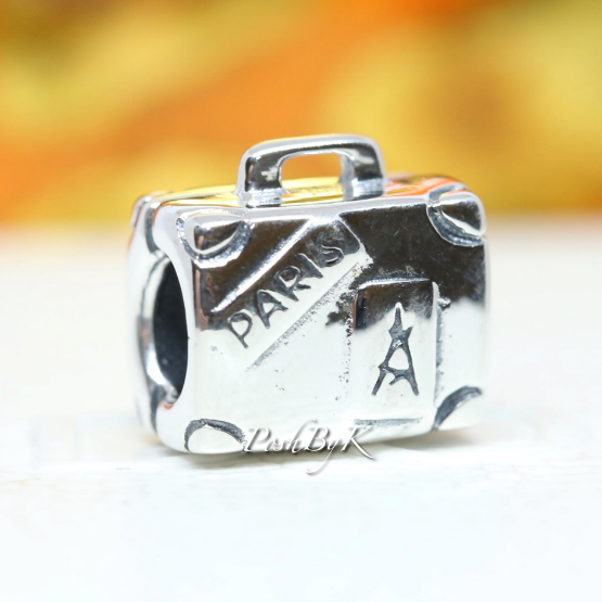 Adventure Suitcase Charm 790362 - jewelry, beads for charm, beads for charm bracelets, charms for diy, beaded jewelry, diy jewelry, charm beads