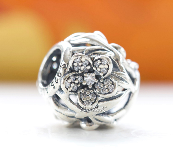 Mystic Floral Charm 791419CZ - jewelry, beads for charm, beads for charm bracelets, charms for diy, beaded jewelry, diy jewelry, charm beads