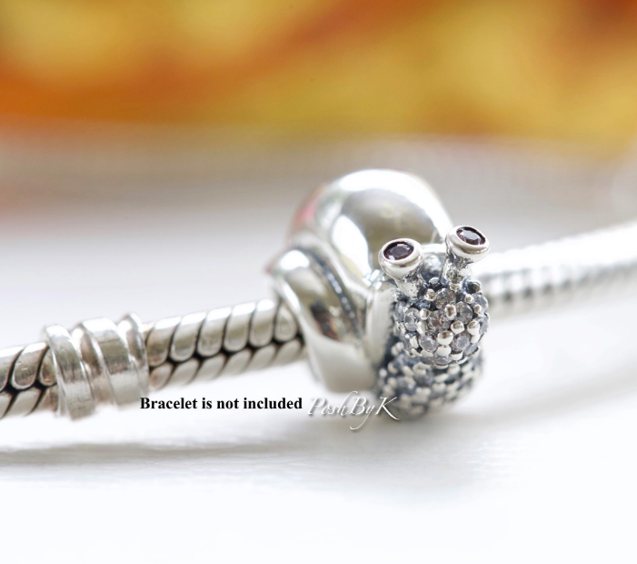 Pavé Snail Charm 797063CZ - jewelry, beads for charm, beads for charm bracelets, charms for diy, beaded jewelry, diy jewelry, charm beads 