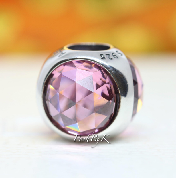 Pink Radiant Droplet Charm 792095PCZ - jewelry, beads for charm, beads for charm bracelets, charms for diy, beaded jewelry, diy jewelry, charm beads 
