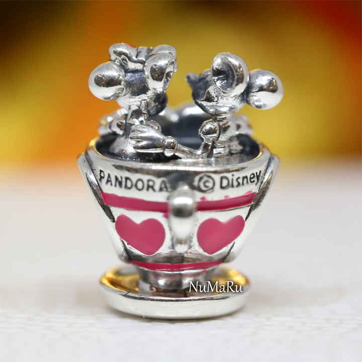 Mickey and Minnie Teacup Charm 799265C01, jewelry, beads for charm, beads for charm bracelets, charms for bracelet, beaded jewelry, charm jewelry, charm beads