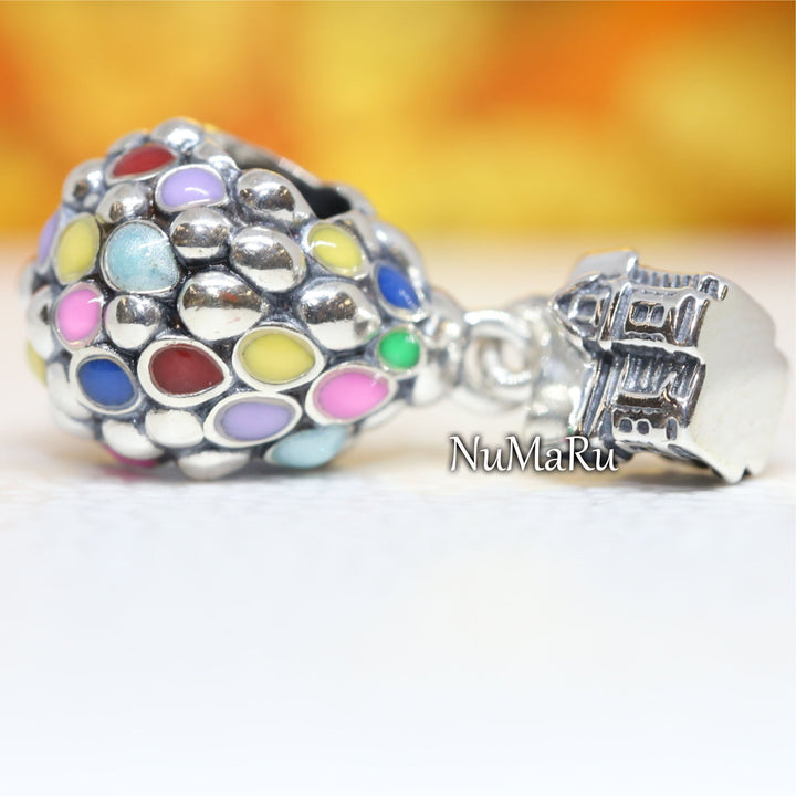 Up House & Balloons Charm 798962C01 - NUMARU,jewelry, beads for charm, beads for charm bracelets, charms for bracelet, beaded jewelry, charm jewelry, charm beads,