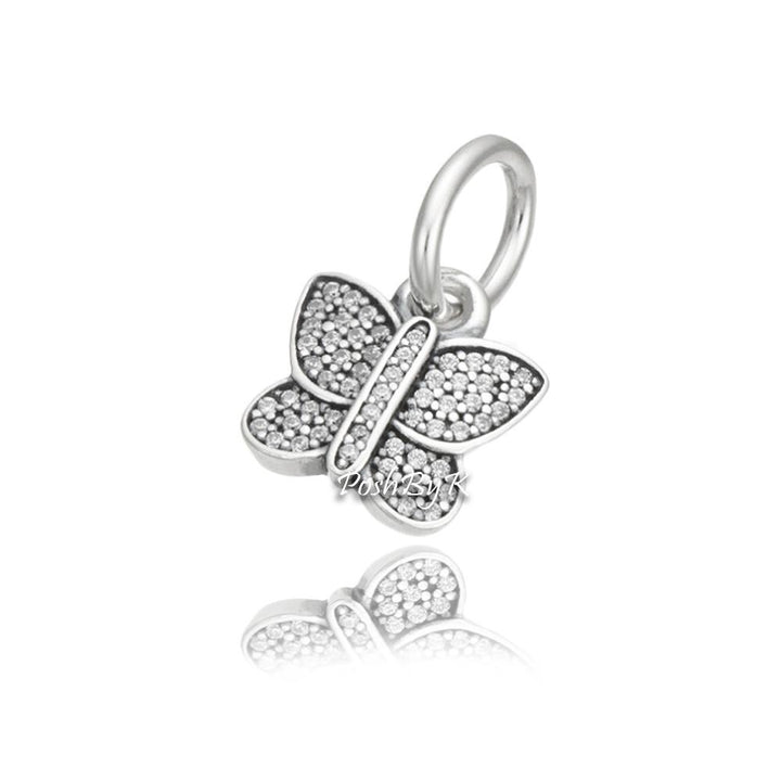 Sparkling Butterfly Charm 791497CZ - jewelry, beads for charm, beads for charm bracelets, charms for diy, beaded jewelry, diy jewelry, charm beads 