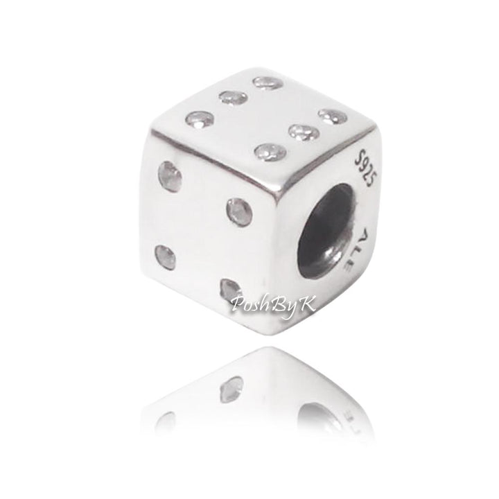 Lucky Dice Charm 791269CZ - jewelry, beads for charm, beads for charm bracelets, charms for diy, beaded jewelry, diy jewelry, charm beads 