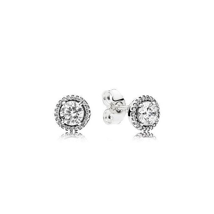 Round Sparkle Stud Earrings 296272CZ, jewelry, beads for charm, beads for charm bracelets, charms for bracelet, beaded jewelry, charm jewelry, charm beads