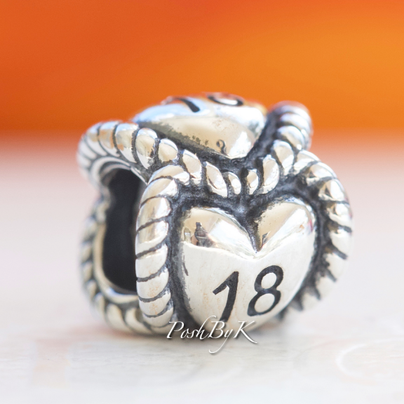 18th Birthday Milestone Charm 791047 ,jewelry, beads for charm, beads for charm bracelets, charms for diy, beaded jewelry, diy jewelry, charm beads