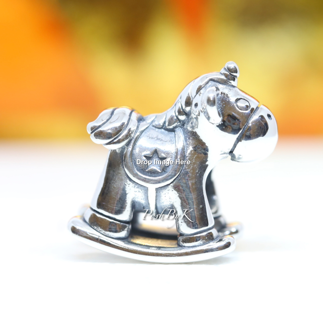 Bruno the Unicorn Rocking Horse Charm 798437C00 -  jewelry, beads for charm, beads for charm bracelets, charms for diy, beaded jewelry, diy jewelry, charm beads