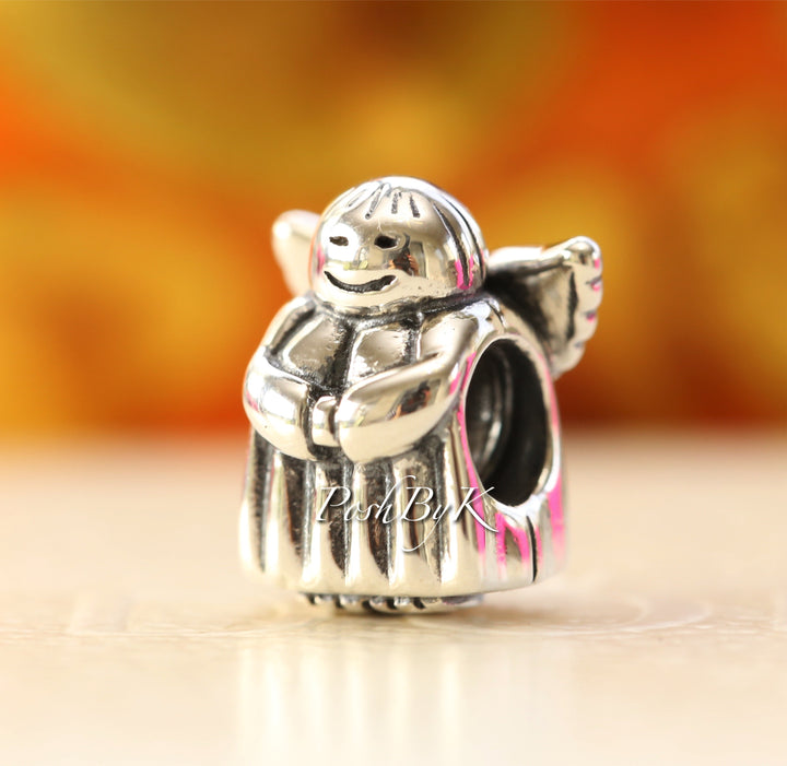 Angel of Hope Silver Charm 790337 - jewelry, beads for charm, beads for charm bracelets, charms for diy, beaded jewelry, diy jewelry, charm beads