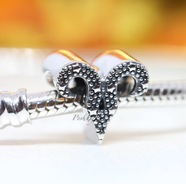 Sparkling Aries Zodiac Charm 798416C01 - jewelry, beads for charm, beads for charm bracelets, charms for diy, beaded jewelry, diy jewelry, charm beads