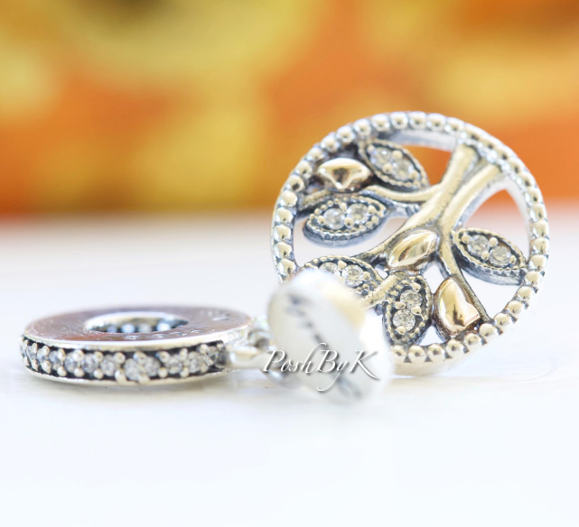 Sparkling Family Tree Dangle Charm 791728CZ - jewelry, beads for charm, beads for charm bracelets, charms for diy, beaded jewelry, diy jewelry, charm beads