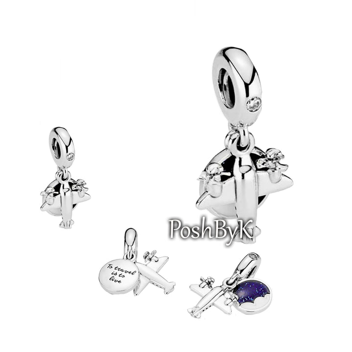 Propeller Plane Charm 798027CZ. jewelry, beads for charm, beads for charm bracelets, charms for diy, beaded jewelry, diy jewelry, charm beads