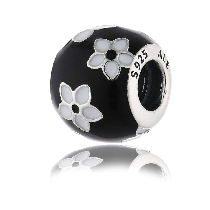 Mystic Flower Charm 791398ENMX - jewelry, beads for charm, beads for charm bracelets, charms for diy, beaded jewelry, diy jewelry, charm beads 