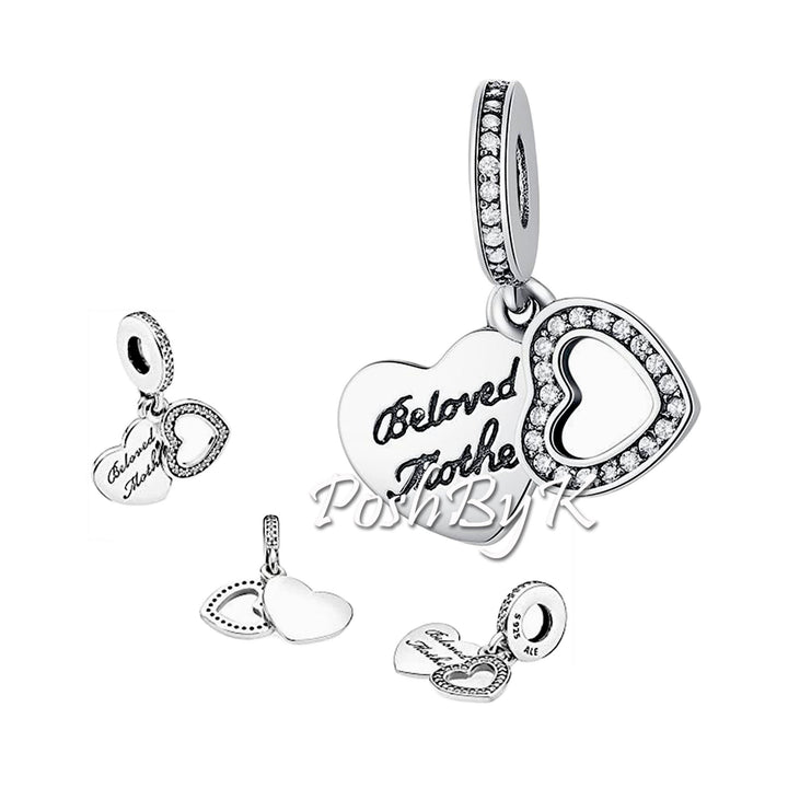 Beloved Mother Charm 791883CZ, -jewelry, beads for charm, beads for charm bracelets, charms for diy, beaded jewelry, diy jewelry, charm beads