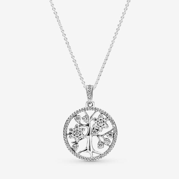 Sparkling Family Tree Necklace 390384CZ, jewelry, beads for charm, beads for charm bracelets, charms for bracelet, beaded jewelry, charm jewelry, charm beads