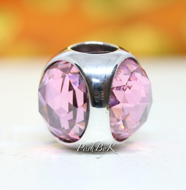 Pink Radiant Droplet Charm 792095PCZ - jewelry, beads for charm, beads for charm bracelets, charms for diy, beaded jewelry, diy jewelry, charm beads 