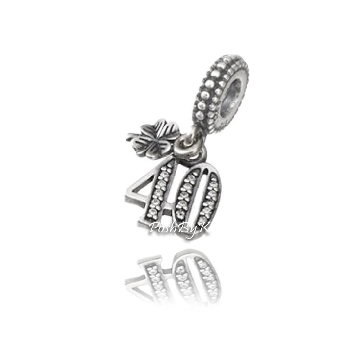 40 Years Of Love Charm 791288CZ - jewelry, beads for charm, beads for charm bracelets, charms for diy, beaded jewelry, diy jewelry, charm beads