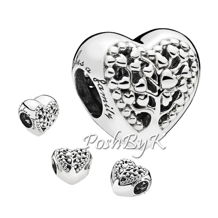 Flourishing Hearts Charm 797058, -jewelry, beads for charm, beads for charm bracelets, charms for diy, beaded jewelry, diy jewelry, charm beads 