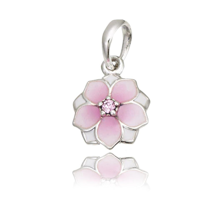 Magnolia Bloom Charm 792086PCZ - jewelry, beads for charm, beads for charm bracelets, charms for diy, beaded jewelry, diy jewelry, charm beads