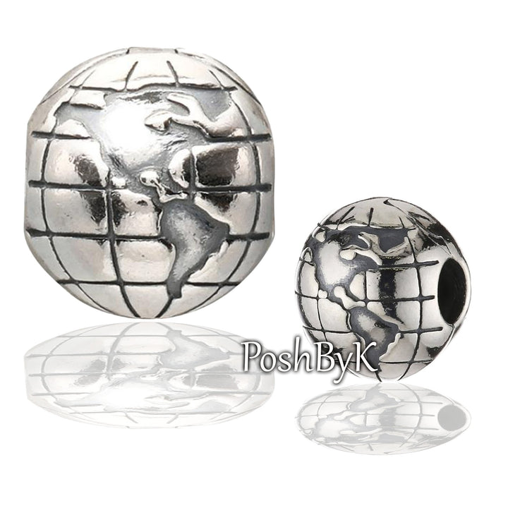 Globe Clip Charm 791182, jewelry, beads for charm, beads for charm bracelets, charms for diy, beaded jewelry, diy jewelry, charm beads 