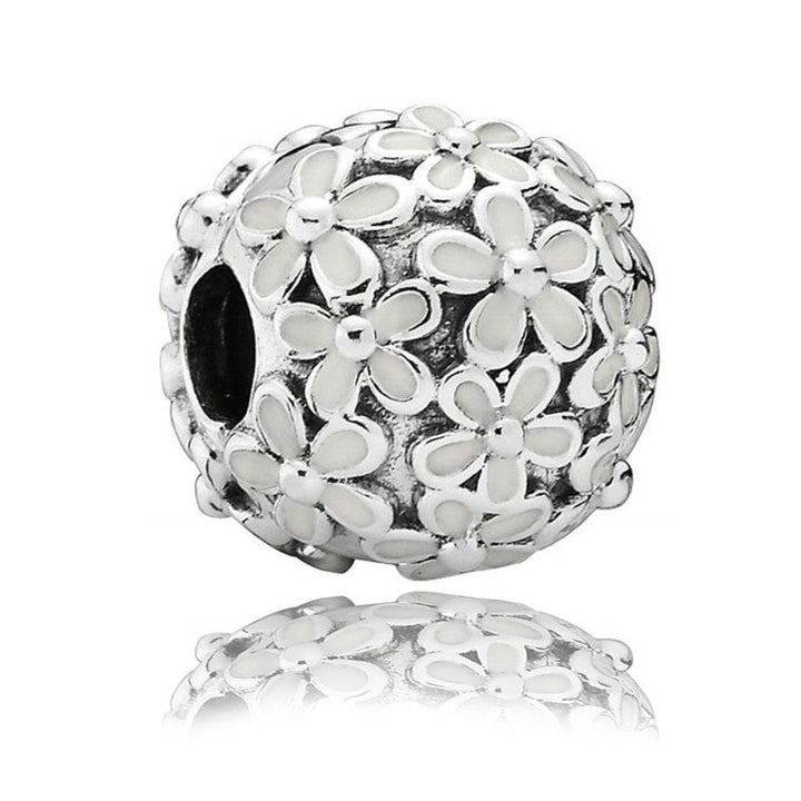 Darling Daisy Meadow Clip Charm 791494EN12 -  jewelry, beads for charm, beads for charm bracelets, charms for diy, beaded jewelry, diy jewelry, charm beads