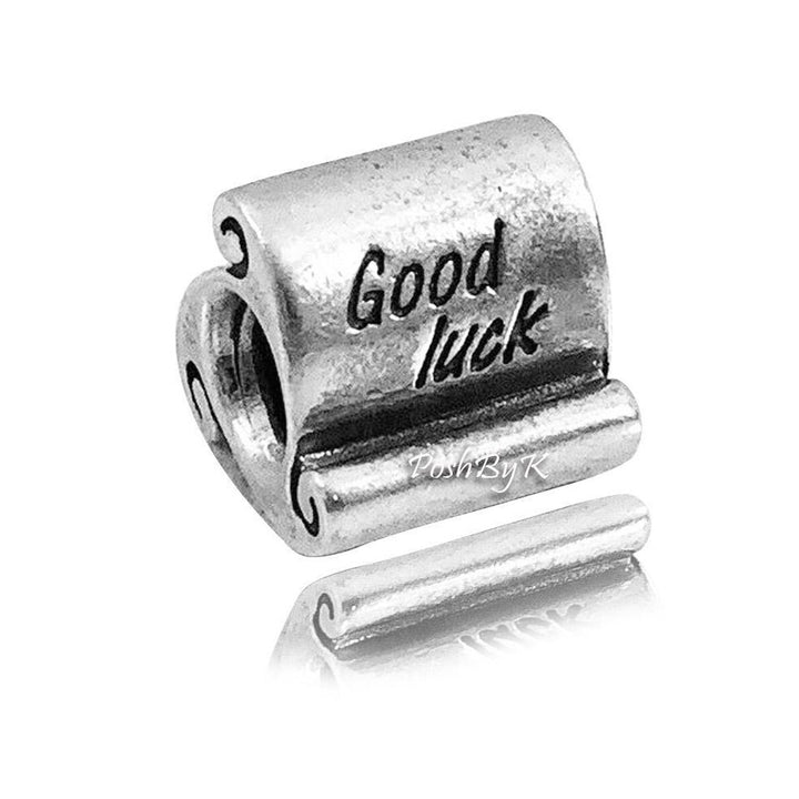 Good Luck Scroll Charm 790514 - jewelry, beads for charm, beads for charm bracelets, charms for diy, beaded jewelry, diy jewelry, charm beads