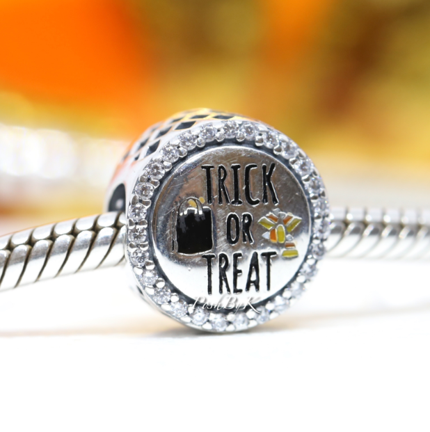 Trick Or Treat Halloween Silver Charm ENG792016CZ_12