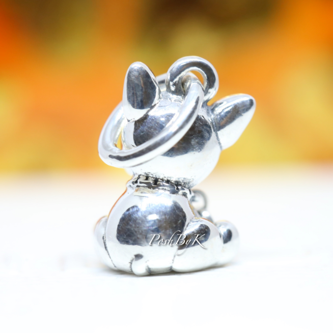 Bulldog Puppy Dog Dangle Charm 798008EN16 -  jewelry, beads for charm, beads for charm bracelets, charms for diy, beaded jewelry, diy jewelry, charm beads