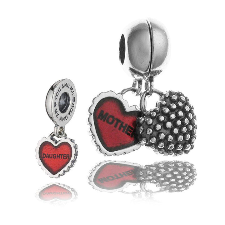 Piece of My Heart "Daughter" Charm 790950EN27 - jewelry, beads for charm, beads for charm bracelets, charms for diy, beaded jewelry, diy jewelry, charm beads
